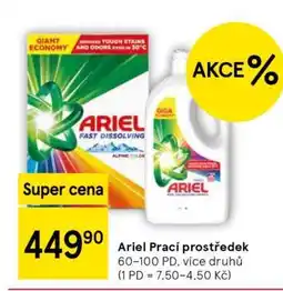 Tesco Ariel prací prostředek nabídka