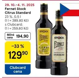 Tesco Fernet Stock Citrus Standard nabídka