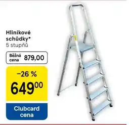Tesco Hliníkové schůdky nabídka