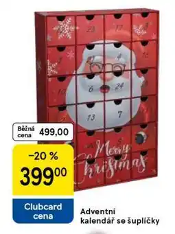 Tesco Adventní kalendář se šuplíčky nabídka