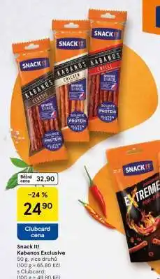 Tesco SNACK IT Kabanos exclusive nabídka