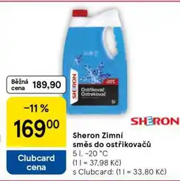 Tesco Sheron Zimní směs do ostřikovačů nabídka