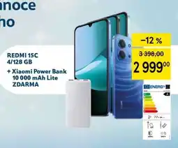 Tesco REDMI 15C 4/128 GB + Xiaomi Power Bank 10 000 mAh Lite nabídka