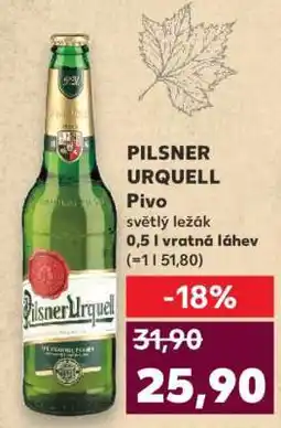 Kaufland Pilsner Urquell nabídka