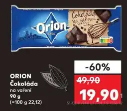 Kaufland Orion Čokoláda na vaření nabídka