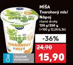 Kaufland MÍŠA Tvarohový mls/Nápoj nabídka
