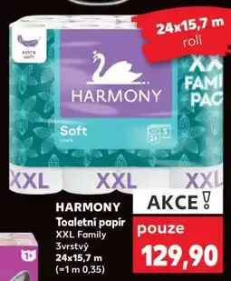 Kaufland HARMONY Toaletní papír XXL Family nabídka