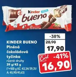 Kaufland KINDER BUENO nabídka
