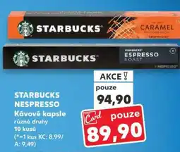 Kaufland STARBUCKS NESPRESSO Kávové kapsle nabídka
