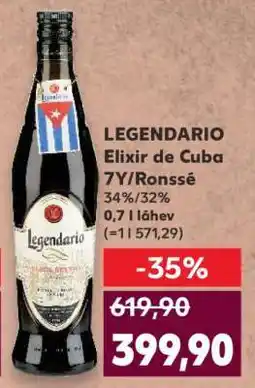 Kaufland LEGENDARIO Elixir de Cuba 7Y/ Ronssé nabídka