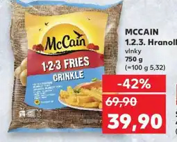Kaufland MCCAIN 1.2.3. Hranolky vlnky nabídka