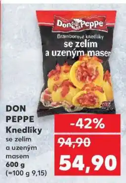 Kaufland DON PEPPE Knedlíky se zelím a uzeným masem nabídka