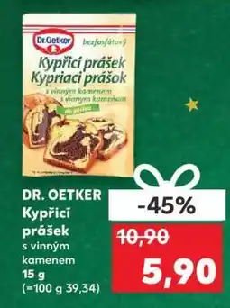 Kaufland Dr. Oetker Kypřicí prášek s vinným kamenem nabídka