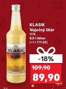 Kaufland KLASIK Vaječný likér nabídka