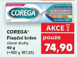 Kaufland Corega fixační krém nabídka