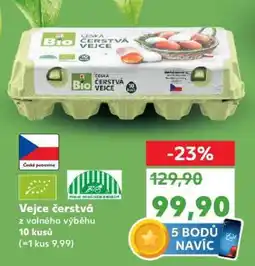 Kaufland Vejce čerstvá z volného výběhu 10 kusů nabídka