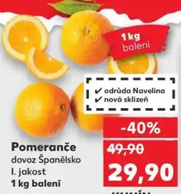 Kaufland Pomeranče nabídka