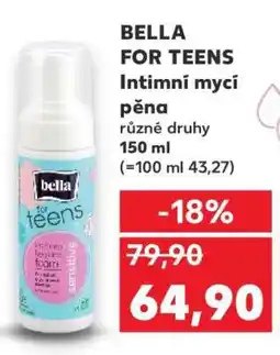 Kaufland BELLA FOR TEENS Intimní mycí pěna nabídka
