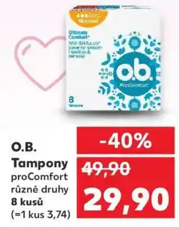 Kaufland O.B. Tampony ProComfort nabídka