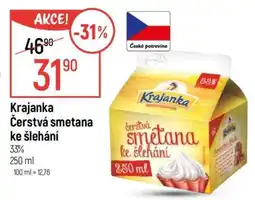 Globus Krajanka ČERSTVÁ SMETANA KE ŠLEHÁNÍ nabídka