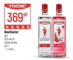 Globus Beefeater nabídka