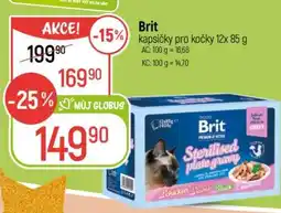 Globus Brit kapsičky pro kočky 12x 85 g nabídka