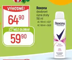 Globus Rexona deodorant různé druhy 150 ml nabídka