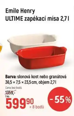 Globus Emile Henry ULTIME zapékací mísa 2,7 l nabídka