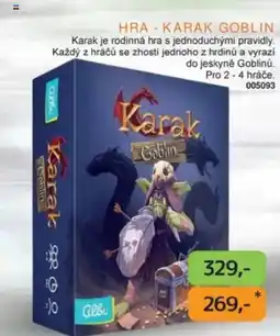 Dráčik Hra - Karak goblin nabídka