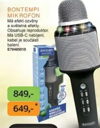 Dráčik Bontempi Mikrofon nabídka