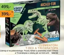 Dráčik Clementoni T-rex a triceratops nabídka