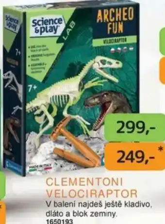 Dráčik Clementoni velociraptor nabídka