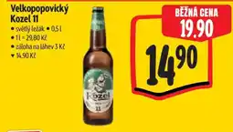 Albert Velkopopovický Kozel 11 nabídka