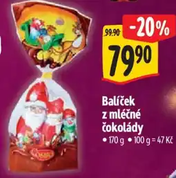 Albert Balíček z mléčné čokolády nabídka