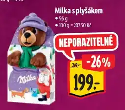 Albert Milka s plyšákem nabídka