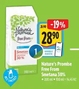 Albert Nature's Promise Free From Smetana 30% nabídka