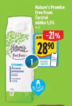 Albert Nature's Promise Free From Čerstvé mléko 1,5% nabídka