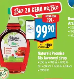 Albert Nature's Promise Bio Javorový sirup nabídka