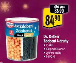 Albert Dr. Oetker Zdobení 4 druhy nabídka