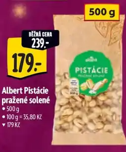 Albert Albert Pistácie pražené solené nabídka