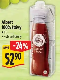 Albert Albert 100% šťávy nabídka