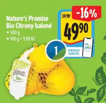 Albert Nature's Promise Bio Citrony balené nabídka