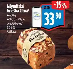 Albert Mlynářská brioška žitná* nabídka