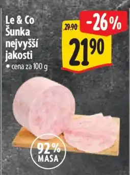 Albert Le & Co Šunka nejvyšší jakosti nabídka