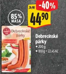 Albert Debrecínské párky nabídka