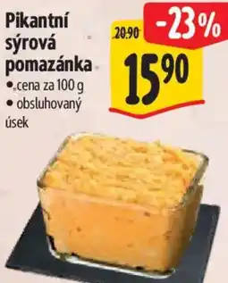 Albert Pikantní sýrová pomazánka nabídka