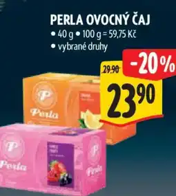 Albert Perla ovocný čaj nabídka