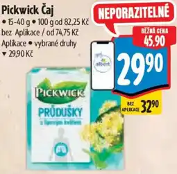 Albert Pickwick Čaj nabídka