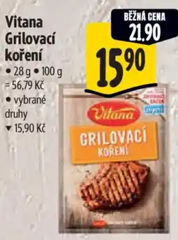 Albert Vitana Grilovací koření nabídka