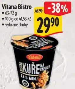 Albert Vitana Bistro nabídka